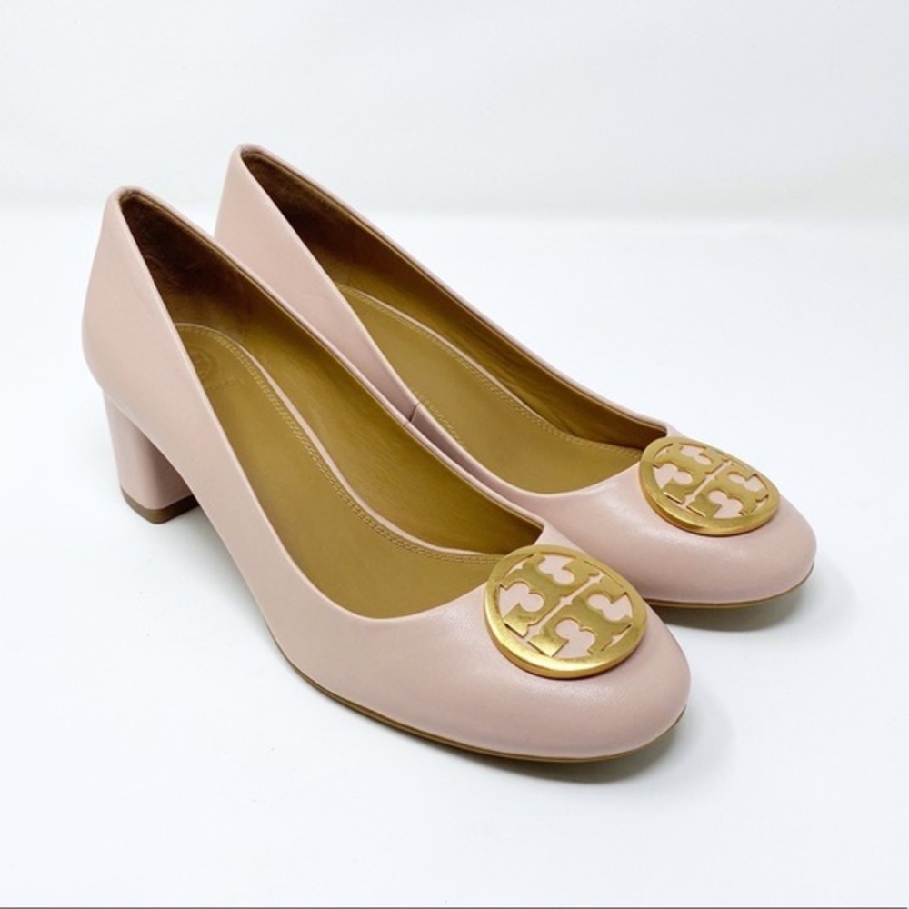 Pink Ethel Sea Leather Reva Pumps sz 5.5